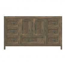 Strasser Woodenwork 53-668 - 60 X 18.5 X 34.5 Alki Essence Vanity Shaker Dusky Oak Sb
