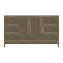 Strasser Woodenwork 53-948 - 60 X 21 X 34.5 Alki Essence Vanity Slab Dusky Oak Sb