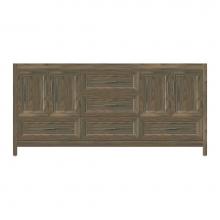 Strasser Woodenwork 54-116 - 72 X 21 X 34.5 Alki Essence Vanity Ogee Miter Dusky Oak Db