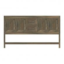 Strasser Woodenwork 54-521 - 60 X 21 X 34.5 Alki Spa Vanity Ogee Miter Dusky Oak Db
