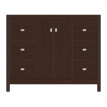 Strasser Woodenwork 56-744 - 42 X 18.5 X 34.5 Alki View Vanity Tiered Miter Choc Cherry Sb