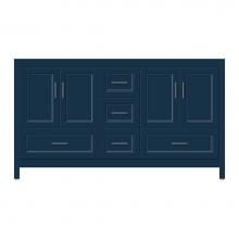 Strasser Woodenwork 58-757 - 60 X 18.5 X 34.5 Alki Essence Vanity Ogee Miter Lapis Night Db