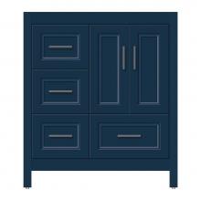 Strasser Woodenwork 58-767 - 30 X 21 X 34.5 Alki Essence Vanity Ogee Miter Lapis Night Lh