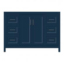 Strasser Woodenwork 58-789 - 48 X 18.5 X 34.5 Alki View Vanity Ogee Miter Lapis Night Sb