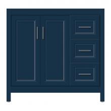 Strasser Woodenwork 58-792 - 36 X 21 X 34.5 Alki View Vanity Ogee Miter Lapis Night Rh