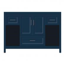 Strasser Woodenwork 58-834 - 48 X 21 X 34.5 Alki Cafe Vanity Ogee Miter Lapis Night Sb