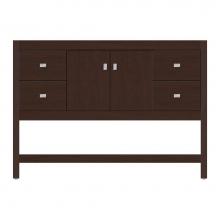 Strasser Woodenwork 58-998 - 48 X 18.5 X 34.5 Alki Spa Vanity Tiered Miter Choc Cherry Sb