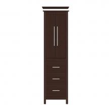 Strasser Woodenwork 59-004 - 19.5 X 21 X 70 Belltown Linen Tiered Miter Choc Cherry