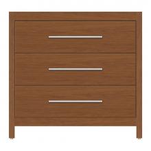 Strasser Woodenwork 59-025 - 36 X 18.5 X 34.5 Belltown Vanity Tiered Miter Cinn Cherry 3 Drw