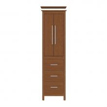 Strasser Woodenwork 59-029 - 19.5 X 18.5 X 70 Belltown Linen Tiered Miter Cinn Cherry