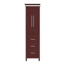 Strasser Woodenwork 59-041 - 19.5 X 18.5 X 70 Belltown Linen Tiered Miter Dk Cherry