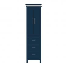 Strasser Woodenwork 59-068 - 19.5 X 21 X 70 Belltown Linen Tiered Miter Lapis Night