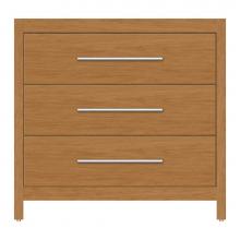 Strasser Woodenwork 59-084 - 36 X 21 X 34.5 Belltown Vanity Tiered Miter Nat Cherry 3 Drw