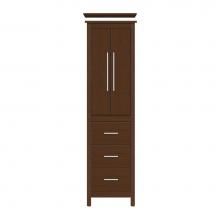 Strasser Woodenwork 59-125 - 19.5 X 18.5 X 70 Belltown Linen Tiered Miter Pecan Cherry