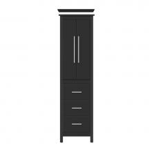 Strasser Woodenwork 59-160 - 19.5 X 21 X 70 Belltown Linen Tiered Miter Sat Black