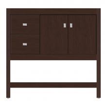 Strasser Woodenwork 59-208 - 36 X 18.5 X 34.5 Alki Spa Vanity Tiered Miter Choc Cherry Lh