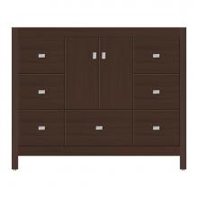 Strasser Woodenwork 59-235 - 42 X 21 X 34.5 Alki Essence Vanity Tiered Miter Choc Oak Sb