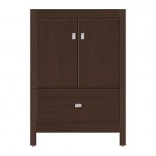 Strasser Woodenwork 59-246 - 24 X 18.5 X 34.5 Alki Essence Vanity Tiered Miter Choc Oak Std