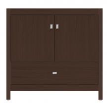 Strasser Woodenwork 59-252 - 36 X 18.5 X 34.5 Alki Essence Vanity Tiered Miter Choc Oak Std