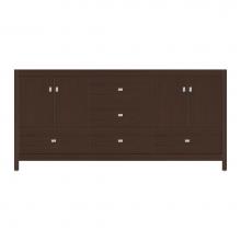 Strasser Woodenwork 59-254 - 72 X 18.5 X 34.5 Alki Essence Vanity Tiered Miter Choc Oak Db