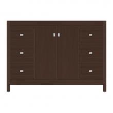 Strasser Woodenwork 59-257 - 48 X 21 X 34.5 Alki View Vanity Tiered Miter Choc Oak Sb