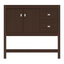 Strasser Woodenwork 59-288 - 36 X 18.5 X 34.5 Alki Spa Vanity Tiered Miter Choc Oak Rh