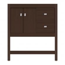 Strasser Woodenwork 59-292 - 30 X 18.5 X 34.5 Alki Spa Vanity Tiered Miter Choc Oak Rh