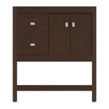 Strasser Woodenwork 59-293 - 30 X 21 X 34.5 Alki Spa Vanity Tiered Miter Choc Oak Lh