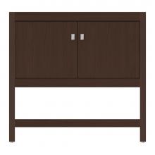 Strasser Woodenwork 59-300 - 36 X 18.5 X 34.5 Alki Spa Vanity Tiered Miter Choc Oak Std