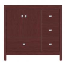 Strasser Woodenwork 59-399 - 36 X 21 X 34.5 Alki Essence Vanity Tiered Miter Dk Cherry Rh