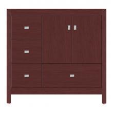 Strasser Woodenwork 59-400 - 36 X 21 X 34.5 Alki Essence Vanity Tiered Miter Dk Cherry Lh