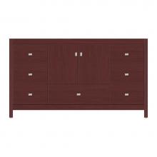 Strasser Woodenwork 59-409 - 60 X 21 X 34.5 Alki Essence Vanity Tiered Miter Dk Cherry Sb