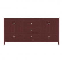 Strasser Woodenwork 59-418 - 72 X 18.5 X 34.5 Alki Essence Vanity Tiered Miter Dk Cherry Db