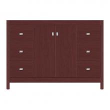 Strasser Woodenwork 59-424 - 48 X 18.5 X 34.5 Alki View Vanity Tiered Miter Dk Cherry Sb