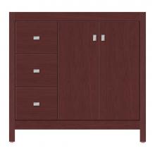 Strasser Woodenwork 59-429 - 36 X 21 X 34.5 Alki View Vanity Tiered Miter Dk Cherry Lh