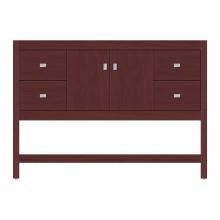 Strasser Woodenwork 59-445 - 48 X 21 X 34.5 Alki Spa Vanity Tiered Miter Dk Cherry Sb