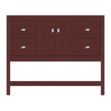 Strasser Woodenwork 59-448 - 42 X 18.5 X 34.5 Alki Spa Vanity Tiered Miter Dk Cherry Sb