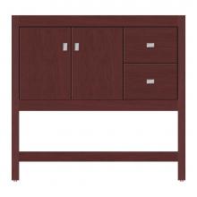 Strasser Woodenwork 59-451 - 36 X 18.5 X 34.5 Alki Spa Vanity Tiered Miter Dk Cherry Rh