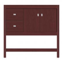 Strasser Woodenwork 59-452 - 36 X 18.5 X 34.5 Alki Spa Vanity Tiered Miter Dk Cherry Lh