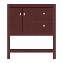 Strasser Woodenwork 59-453 - 30 X 21 X 34.5 Alki Spa Vanity Tiered Miter Dk Cherry Rh