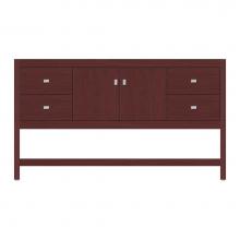 Strasser Woodenwork 59-459 - 60 X 21 X 34.5 Alki Spa Vanity Tiered Miter Dk Cherry Sb
