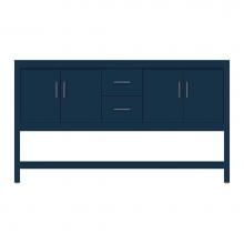 Strasser Woodenwork 59-608 - 60 X 18.5 X 34.5 Alki Spa Vanity Tiered Miter Lapis Night Db