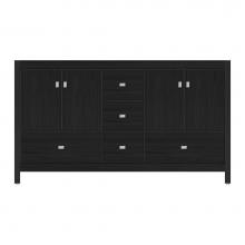 Strasser Woodenwork 59-639 - 60 X 21 X 34.5 Alki Essence Vanity Tiered Miter Midnight Oak Db