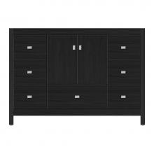 Strasser Woodenwork 59-643 - 48 X 21 X 34.5 Alki Essence Vanity Tiered Miter Midnight Oak Sb