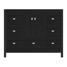 Strasser Woodenwork 59-646 - 42 X 18.5 X 34.5 Alki Essence Vanity Tiered Miter Midnight Oak Sb