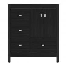 Strasser Woodenwork 59-654 - 30 X 18.5 X 34.5 Alki Essence Vanity Tiered Miter Midnight Oak Lh