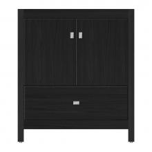 Strasser Woodenwork 59-658 - 30 X 18.5 X 34.5 Alki Essence Vanity Tiered Miter Midnight Oak Std