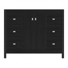 Strasser Woodenwork 59-671 - 42 X 21 X 34.5 Alki View Vanity Tiered Miter Midnight Oak Sb