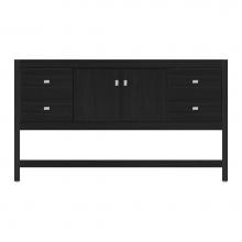 Strasser Woodenwork 59-691 - 60 X 21 X 34.5 Alki Spa Vanity Tiered Miter Midnight Oak Sb