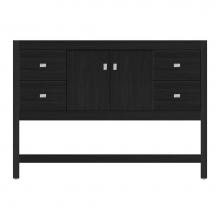 Strasser Woodenwork 59-694 - 48 X 18.5 X 34.5 Alki Spa Vanity Tiered Miter Midnight Oak Sb